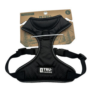 Tru-Canine Designer Step-In No Pull Dual Harness Size: L Choose Black/ Navy Blue